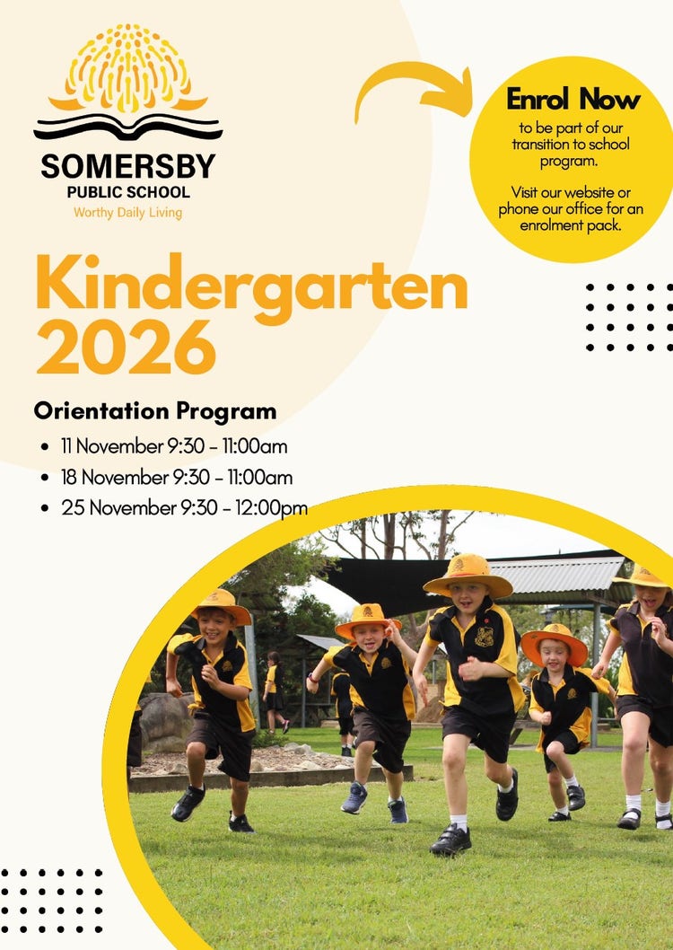 flyer for upcoming orientation days with dates and times