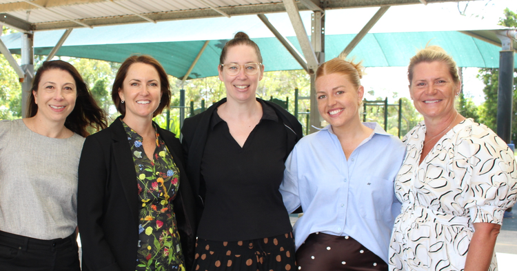 a group image of the principal, deputy principal and three teachers