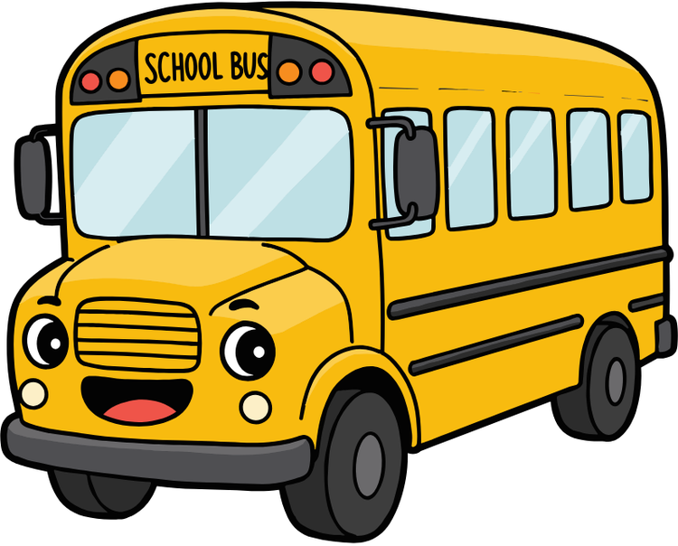 a cartoon school bus