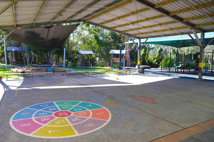 the school playground and cola area